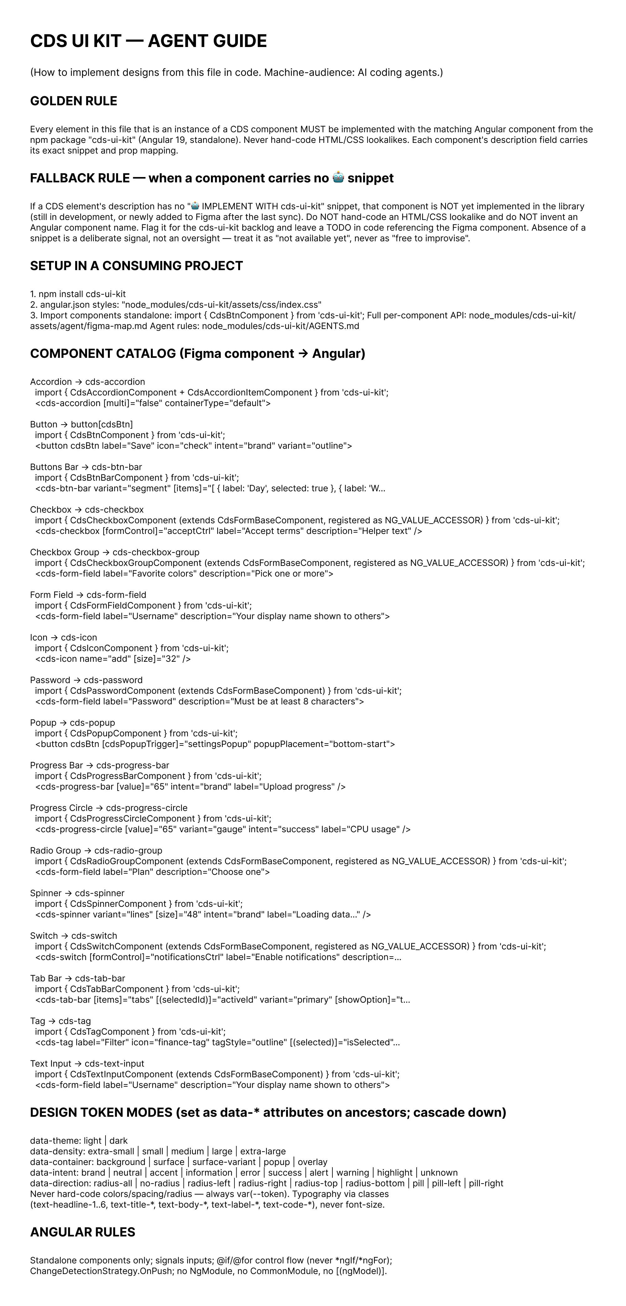 Agent Guide