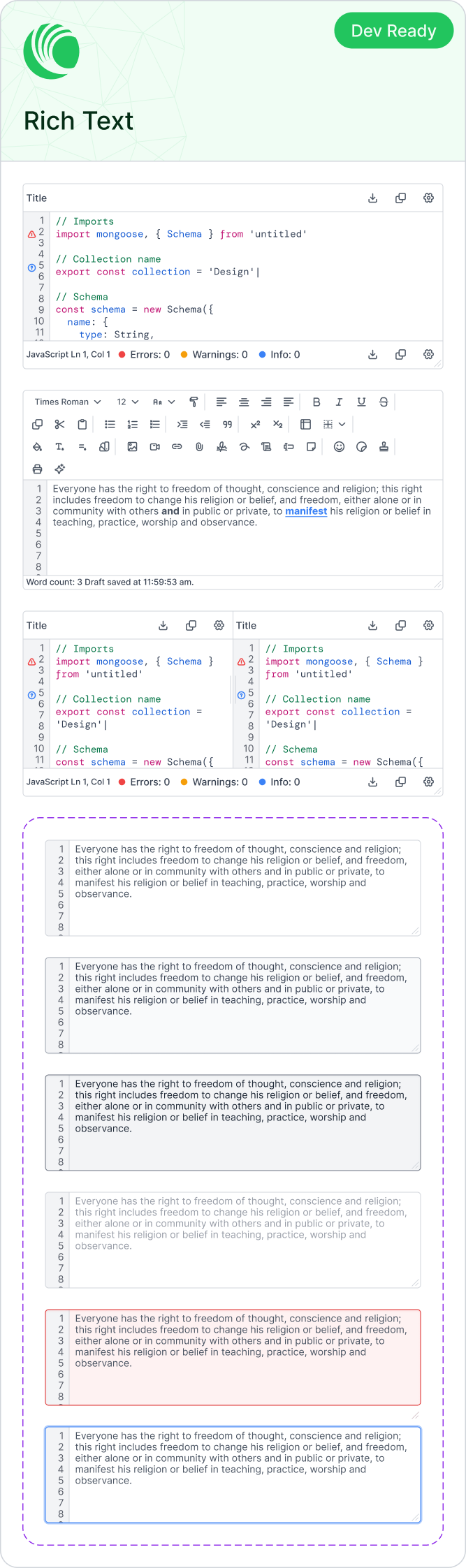 Rich Text Editor