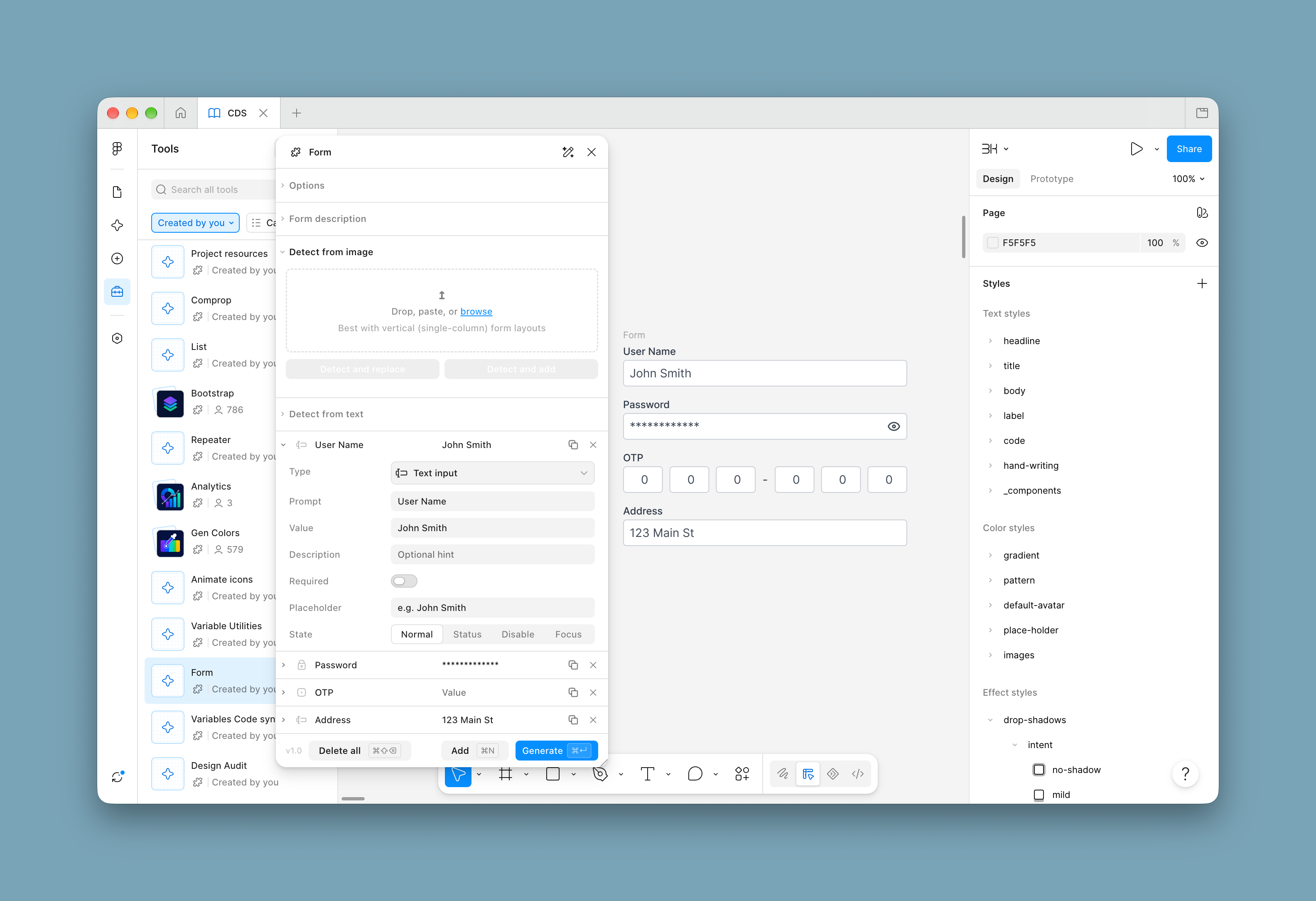Form Generator Plugin