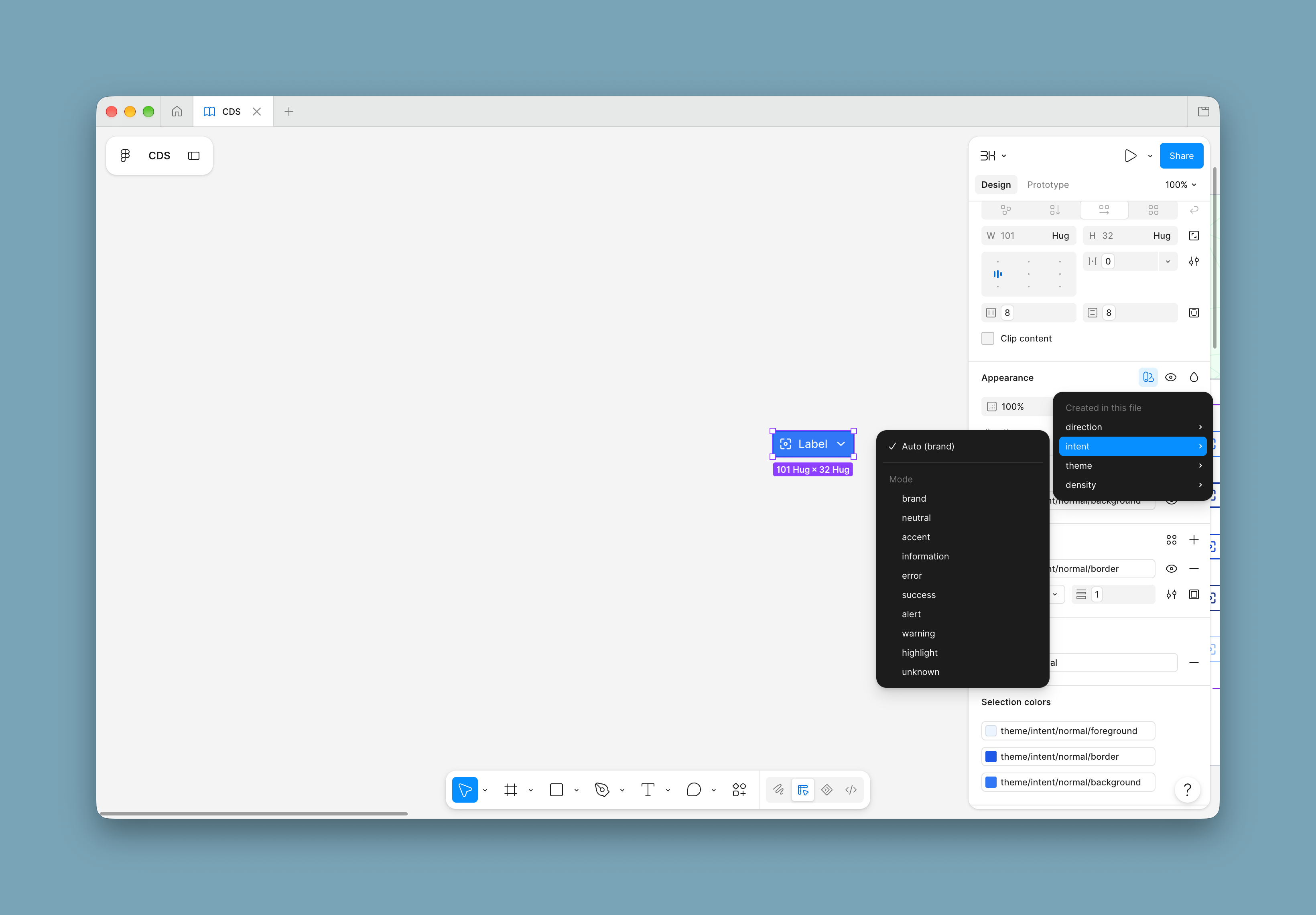 Intent Based Design System