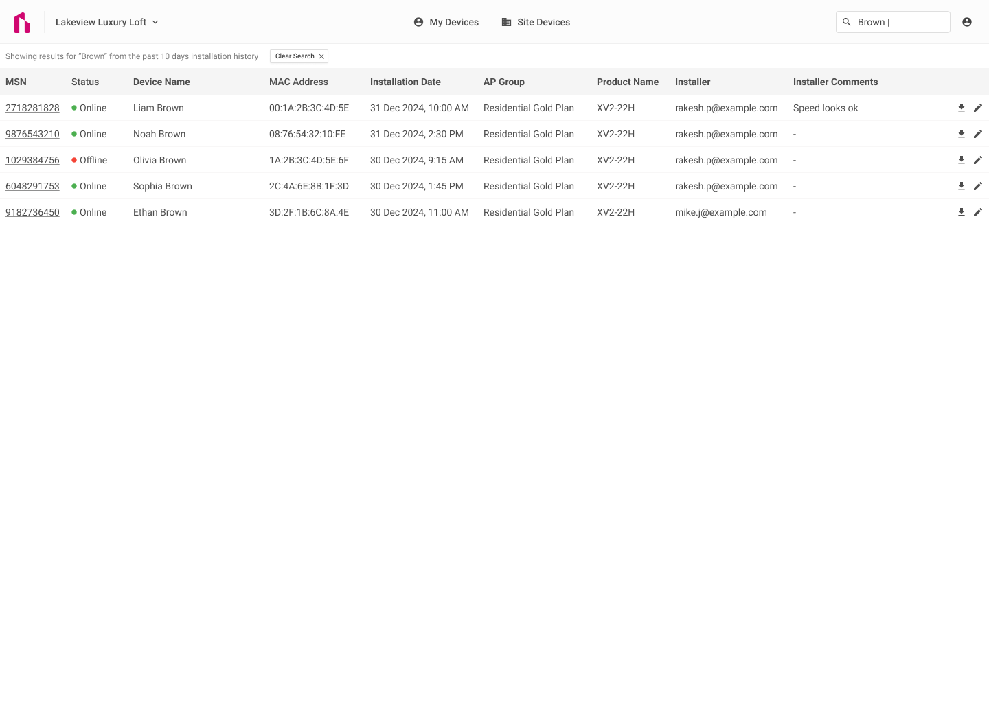 Site & Device Search Console