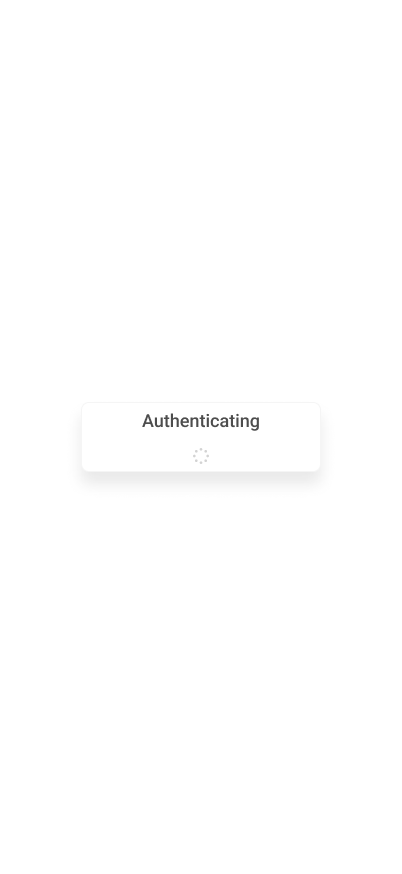 Mobile SSO Authenticating Step