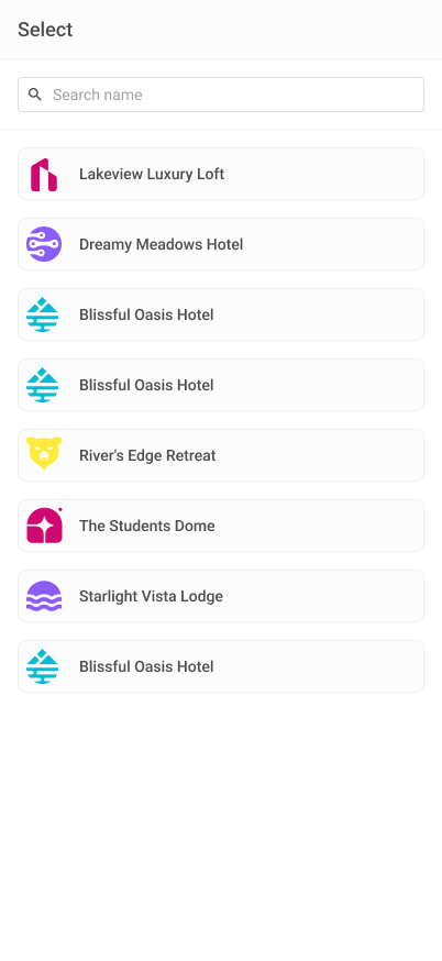 Mobile Property Selector