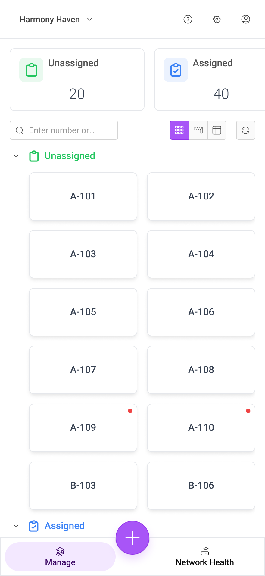 Mobile Unit Card Inventory
